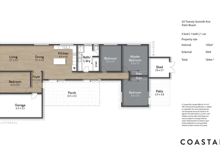Floorplan of Homely house listing, 63 Twenty Seventh Avenue, Palm Beach QLD 4221