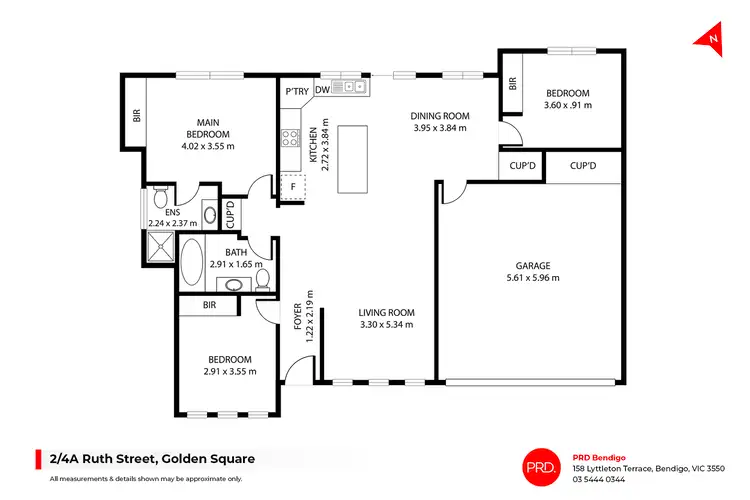 Floorplan of Homely house listing, 2/4A Ruth Street, Golden Square VIC 3555