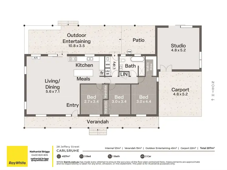 Floorplan of Homely house listing, 28 Jeffery Street, Carlsruhe VIC 3442