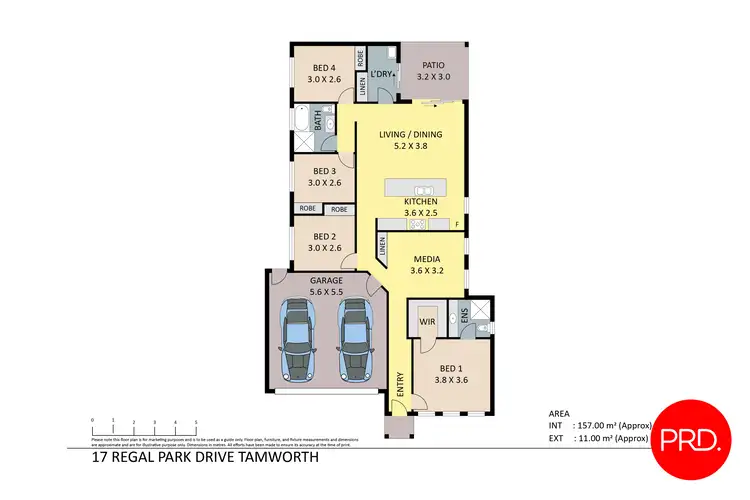 Floorplan of Homely house listing, 17 Regal Park Drive, Tamworth NSW 2340