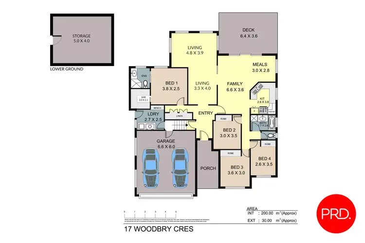 Floorplan of Homely house listing, 17 Woodbry Crescent, Tamworth NSW 2340