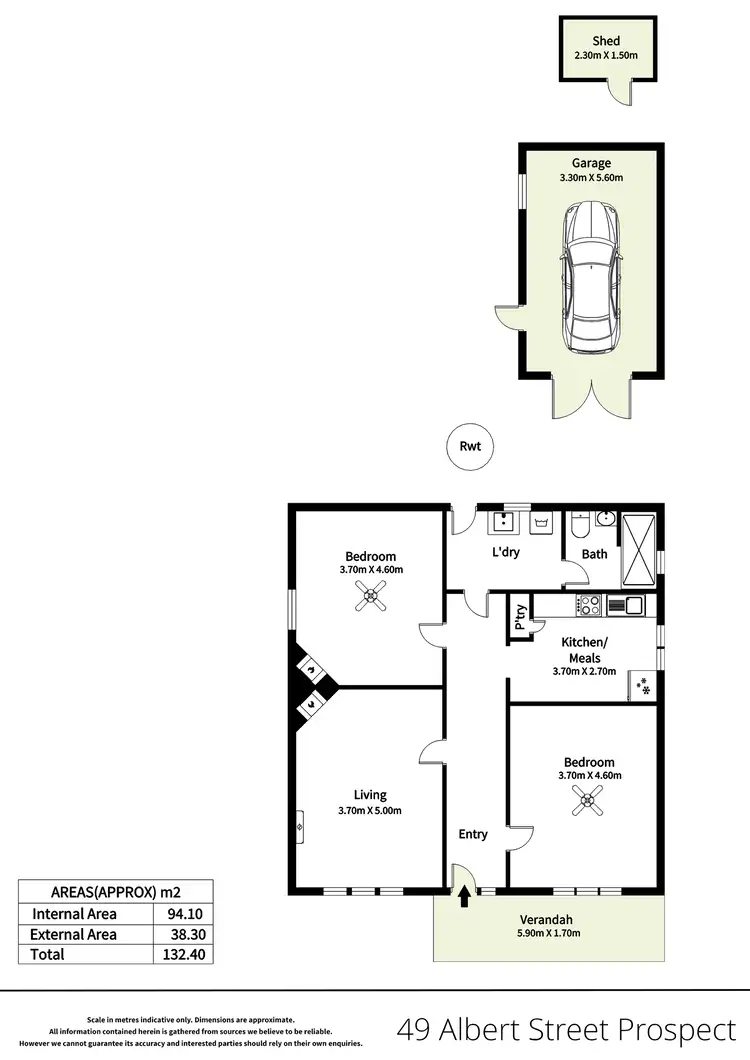 Floorplan of Homely house listing, 49 Albert Street, Prospect SA 5082