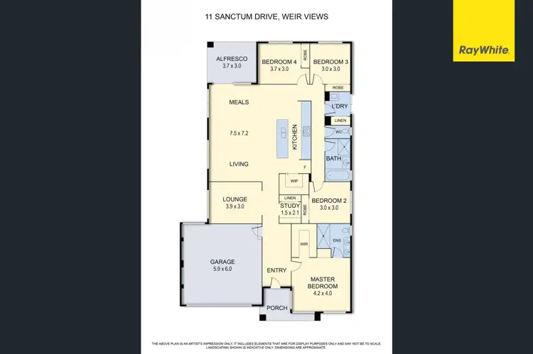 Floorplan of Homely house listing, 11 Sanctum Drive, Weir Views VIC 3338