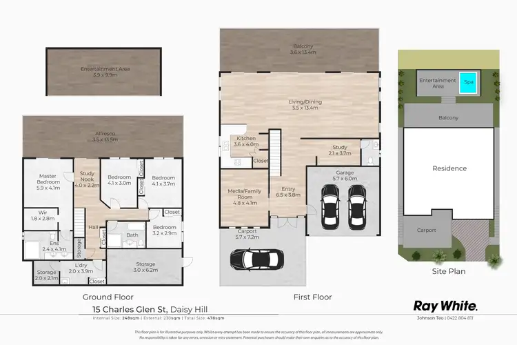 Floorplan of Homely house listing, 15 Charles Glen St, Daisy Hill QLD 4127