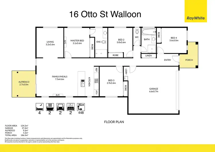 Floorplan of Homely house listing, 16 Otto Street, Walloon QLD 4306