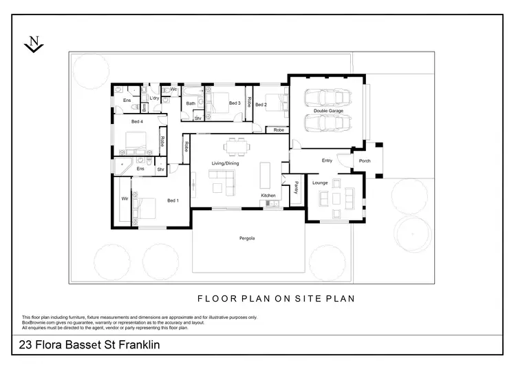 Floorplan of Homely house listing, 23 Flora Bassett St, Franklin ACT 2913
