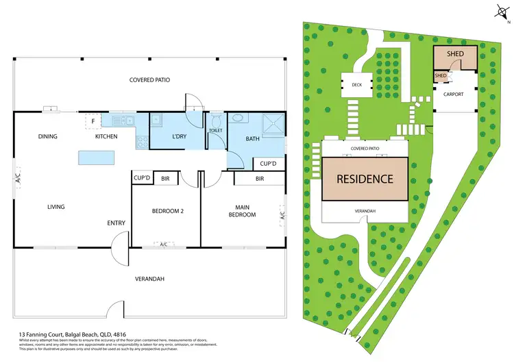 Floorplan of Homely house listing, 13 Fanning Court, Balgal Beach QLD 4816