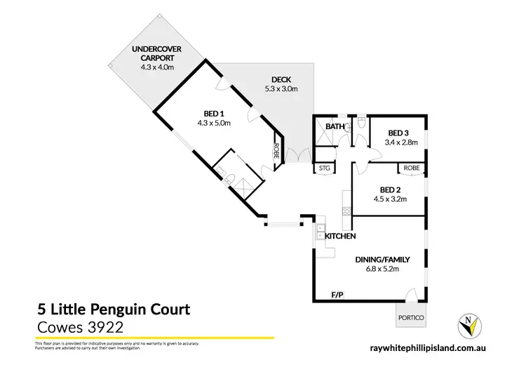 Floorplan of Homely house listing, 5 Little Penguin Court, Cowes VIC 3922