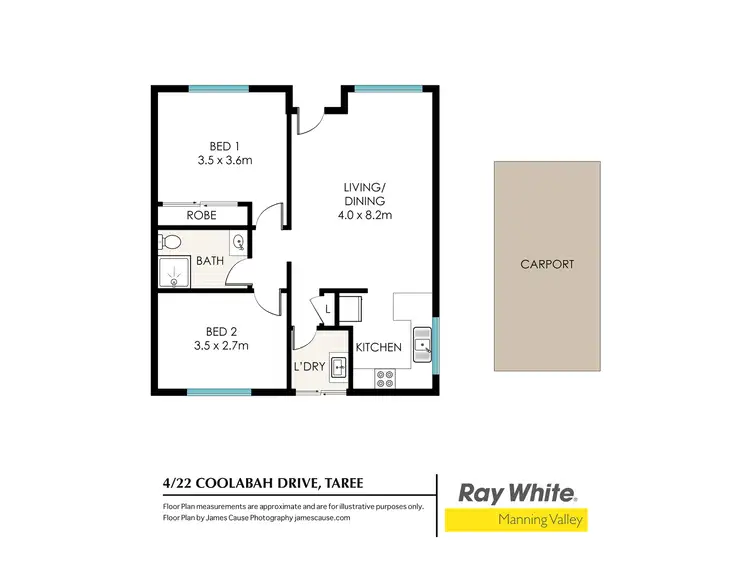 Floorplan of Homely unit listing, 4/22 Coolabah Drive, Taree NSW 2430