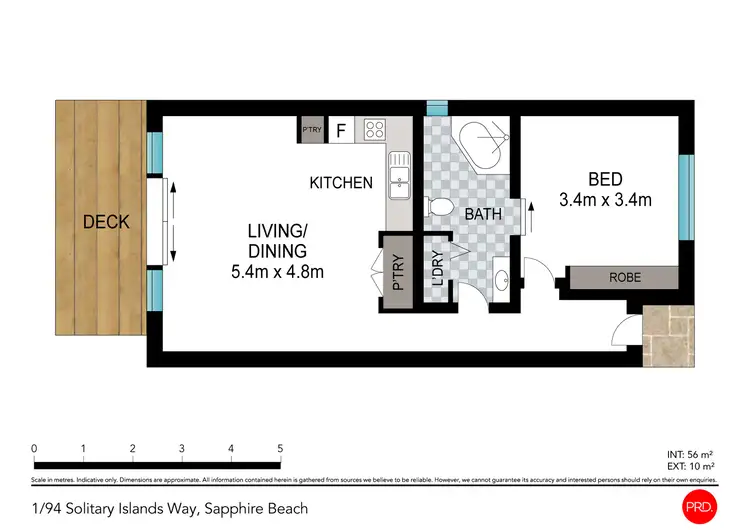 Floorplan of Homely unit listing, 1/94 Solitary Islands Way, Sapphire Beach NSW 2450