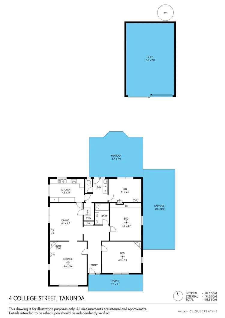 Floorplan of Homely house listing, 4 College Street, Tanunda SA 5352
