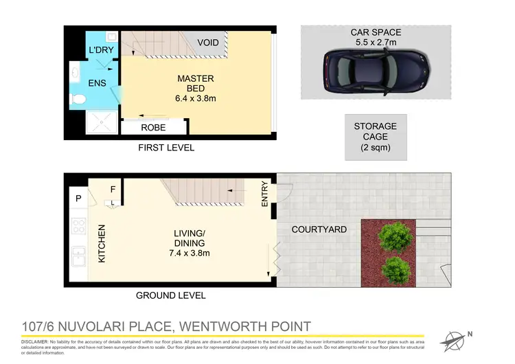 Floorplan of Homely apartment listing, 107/6 Nuvolari Place, Wentworth Point NSW 2127