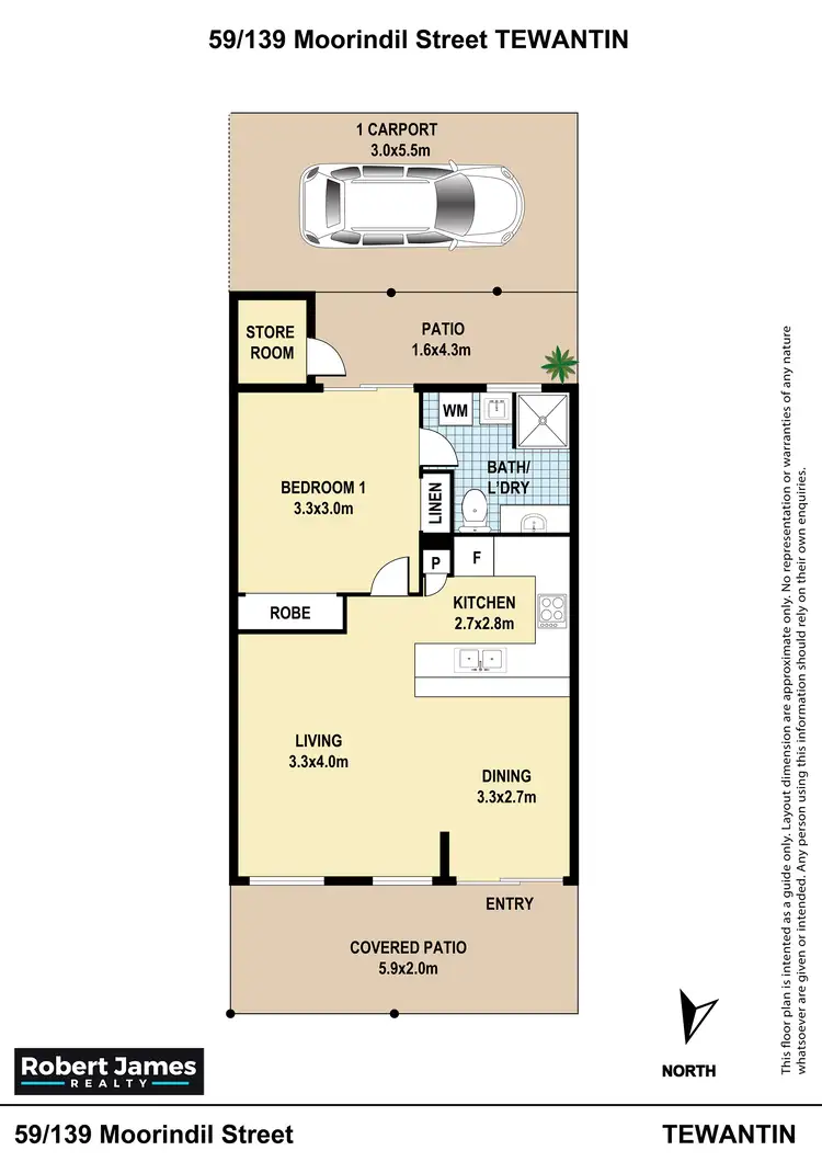 Floorplan of Homely unit listing, 59/139 Moorindil Street, Tewantin QLD 4565