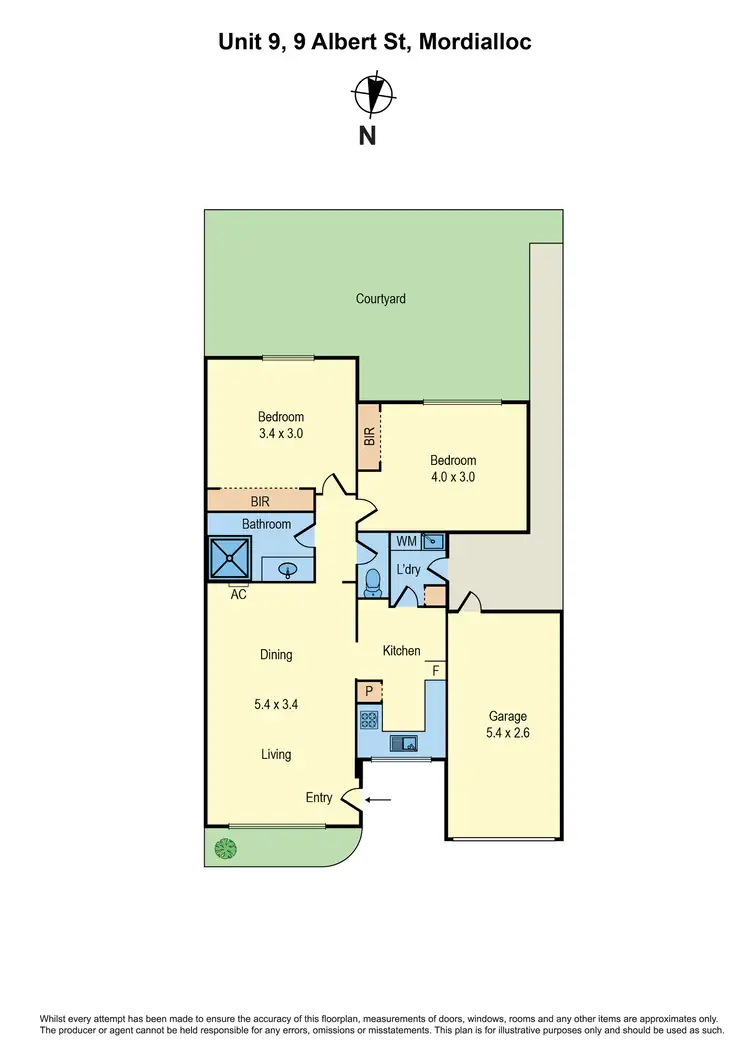 Floorplan of Homely unit listing, 9/9 Albert Street, Mordialloc VIC 3195