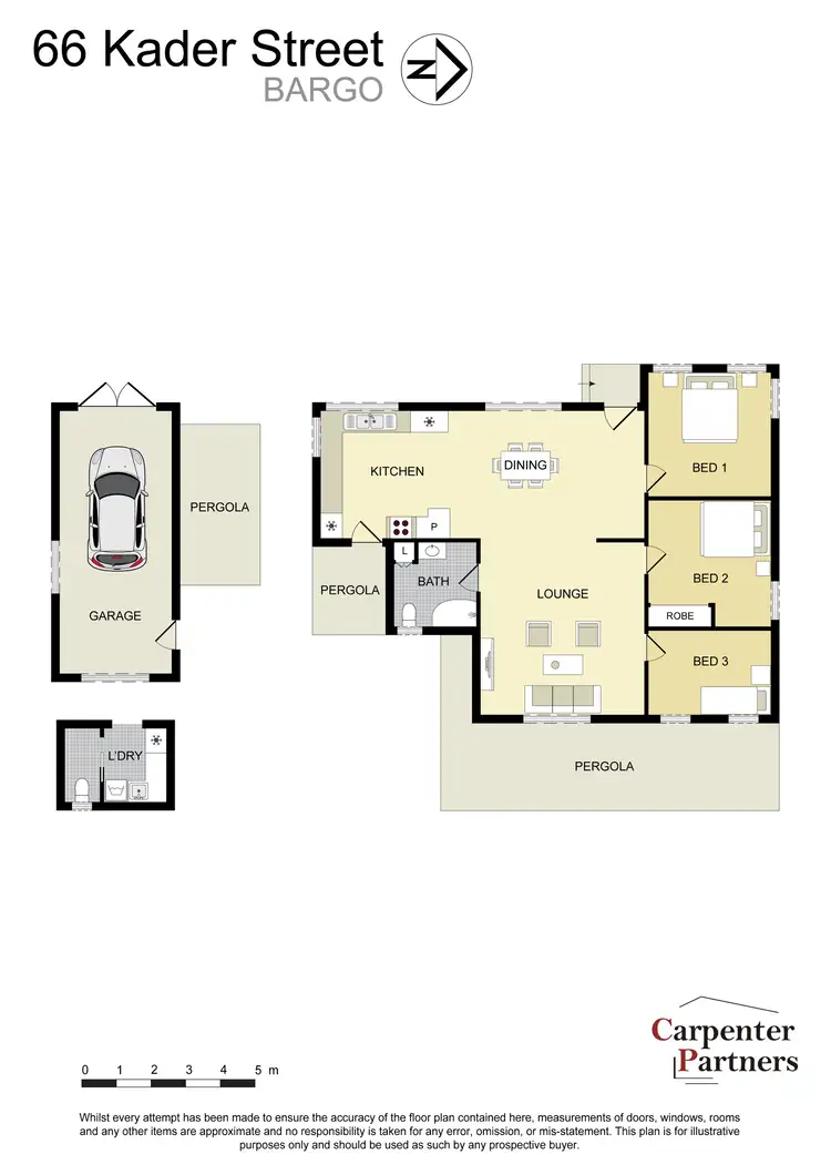 Floorplan of Homely house listing, 66 Kader Street, Bargo NSW 2574