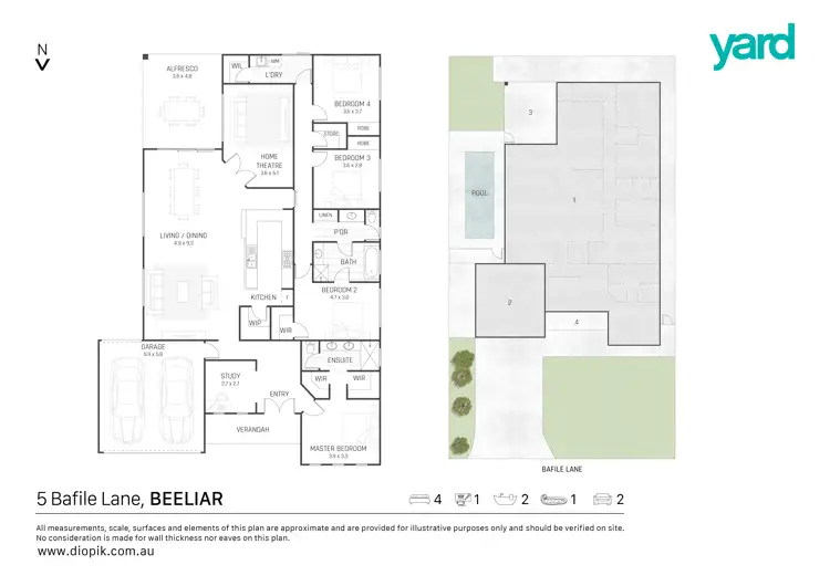 Floorplan of Homely house listing, 5 Bafile Lane, Beeliar WA 6164