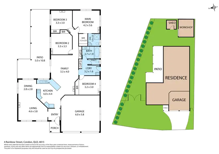 Floorplan of Homely house listing, 4 Rainbow Street, Condon QLD 4815