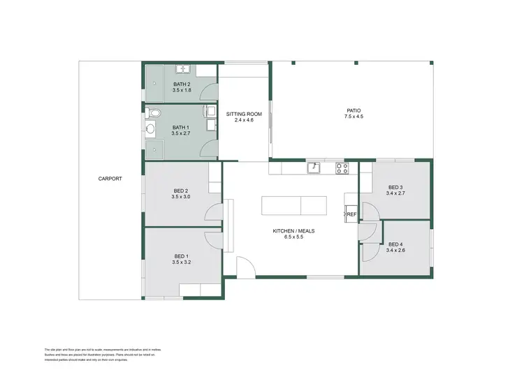 Floorplan of Homely house listing, 22 Sandra Street, Falcon WA 6210