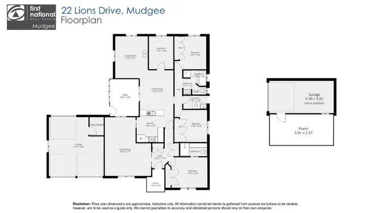 Floorplan of Homely house listing, 22 Lions Drive, Mudgee NSW 2850