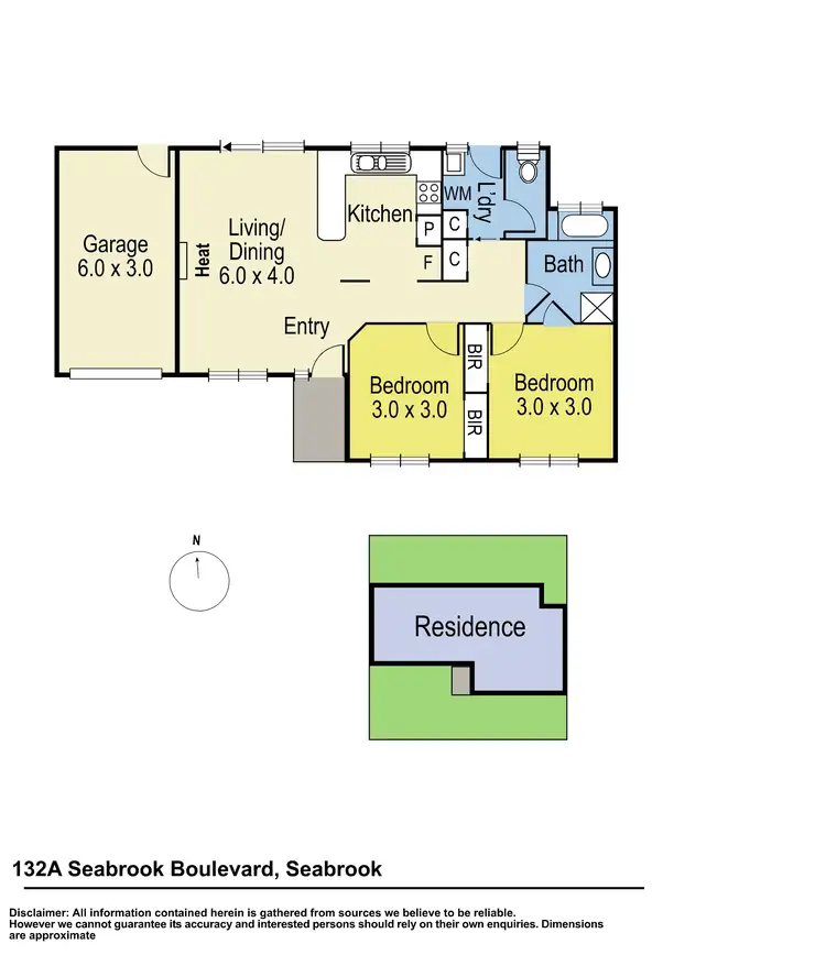 Floorplan of Homely house listing, 132A Seabrook Boulevard, Seabrook VIC 3028