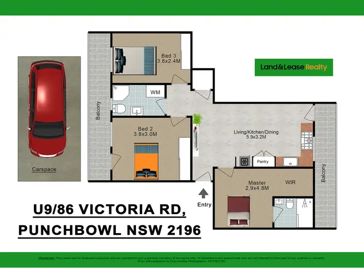 Floorplan of Homely unit listing, 9/86 victoria road, Punchbowl NSW 2196