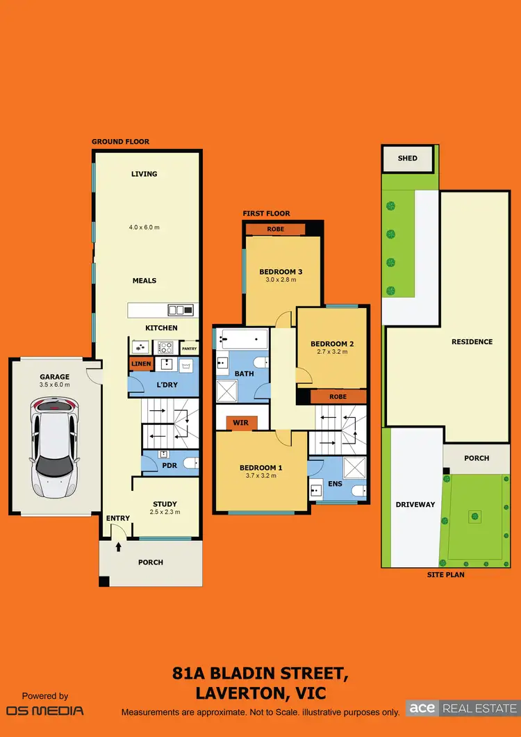 Floorplan of Homely townhouse listing, 81 Bladin Street, Laverton VIC 3028