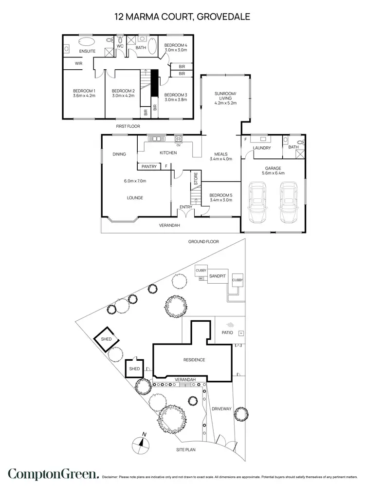 Floorplan of Homely house listing, 12 Marma Court, Grovedale VIC 3216