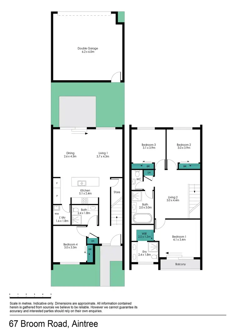 Floorplan of Homely townhouse listing, 67 Broom Road, Aintree VIC 3336