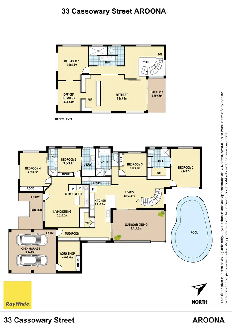 Floorplan of Homely house listing, 33 Cassowary Street, Aroona QLD 4551