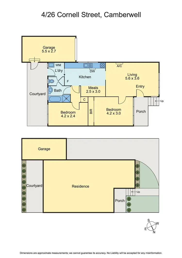 Floorplan of Homely unit listing, 4/26 Cornell Street, Camberwell VIC 3124