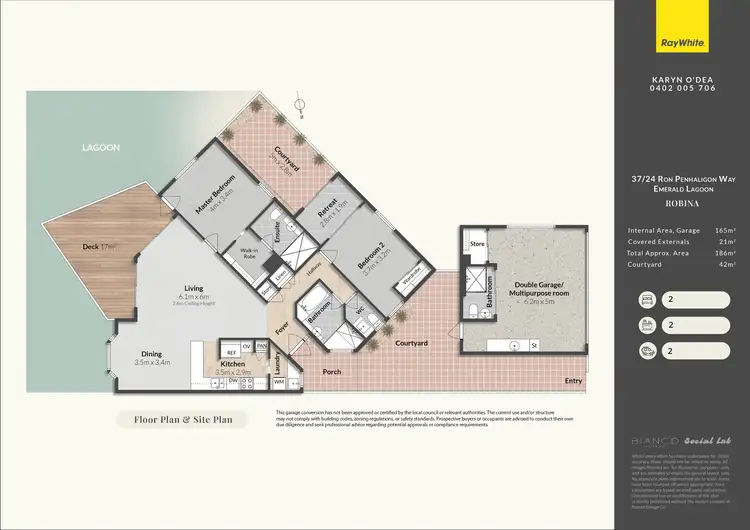 Floorplan of Homely villa listing, 37/24 Ron Penhaligon Way, Robina QLD 4226