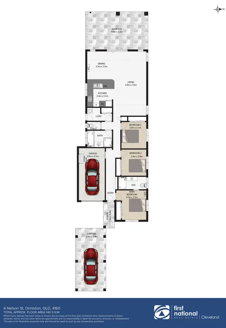 Floorplan of Homely house listing, 6 Nelson Street, Ormiston QLD 4160