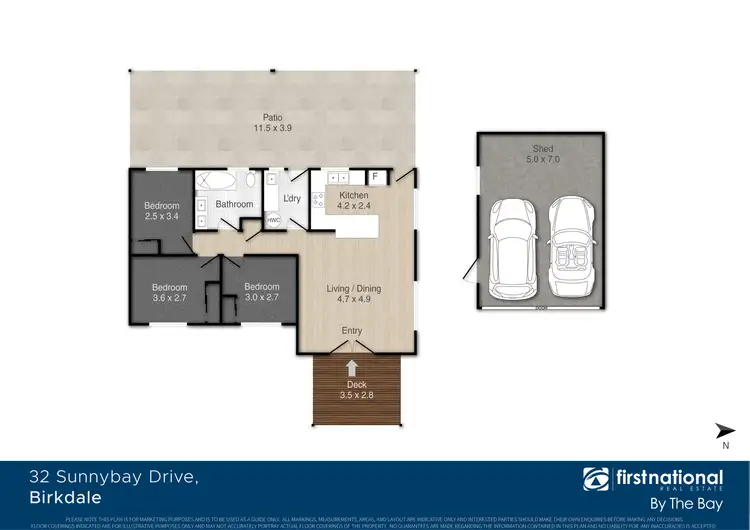 Floorplan of Homely house listing, 32 Sunnybay Drive, Birkdale QLD 4159