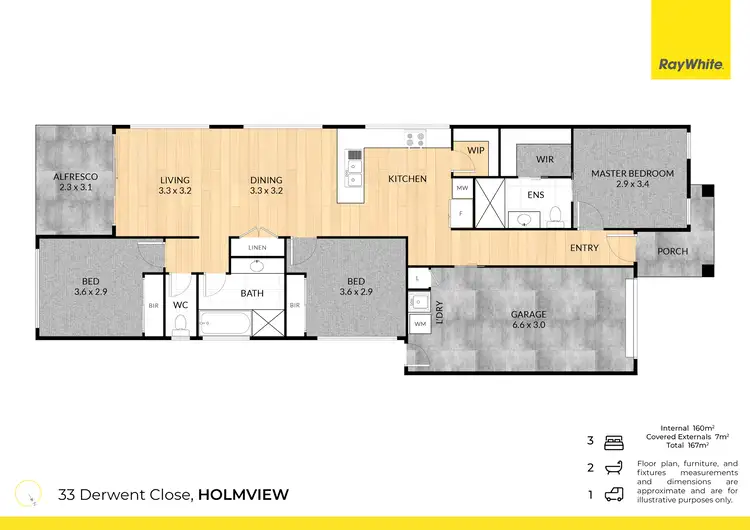 Floorplan of Homely house listing, 33 Derwent Close, Holmview QLD 4207