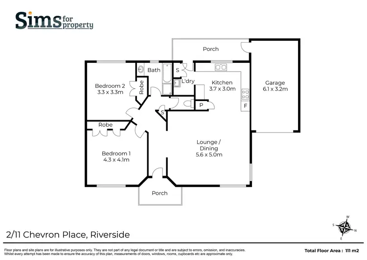 Floorplan of Homely unit listing, 2/11 Chevron Place, Riverside TAS 7250