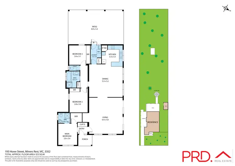 Floorplan of Homely house listing, 193 Howe Street, Miners Rest VIC 3352