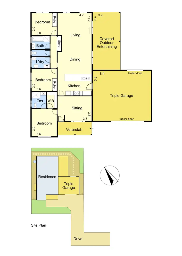 Floorplan of Homely house listing, 34A Smith Street, Healesville VIC 3777