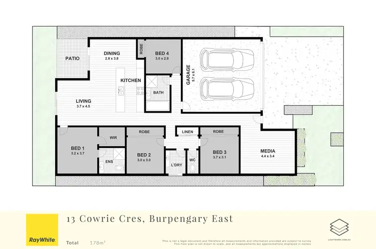 Floorplan of Homely house listing, 13 Cowrie Crescent, Burpengary East QLD 4505