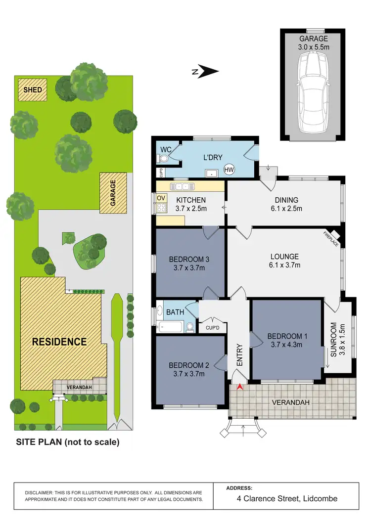 Floorplan of Homely house listing, 4 Clarence Street, Lidcombe NSW 2141