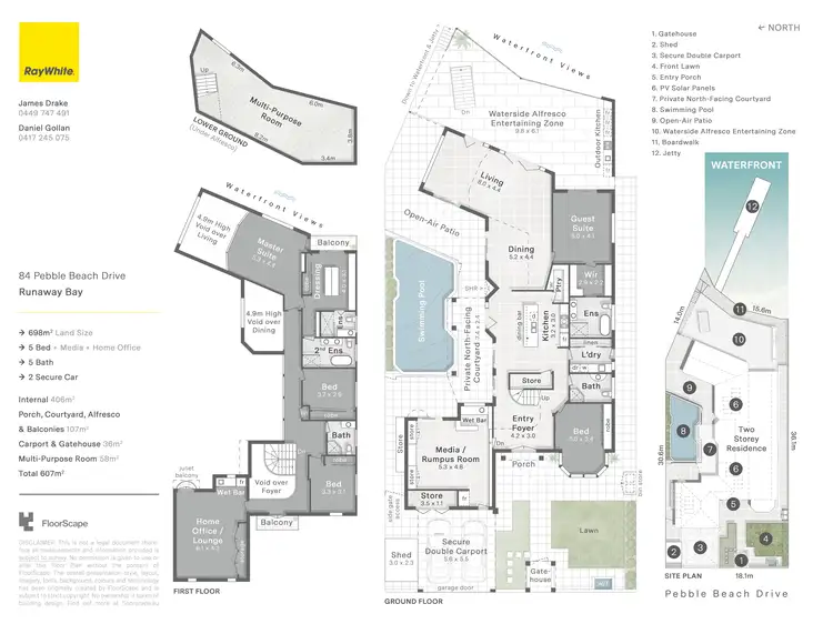 Floorplan of Homely house listing, 84 Pebble Beach Drive, Runaway Bay QLD 4216