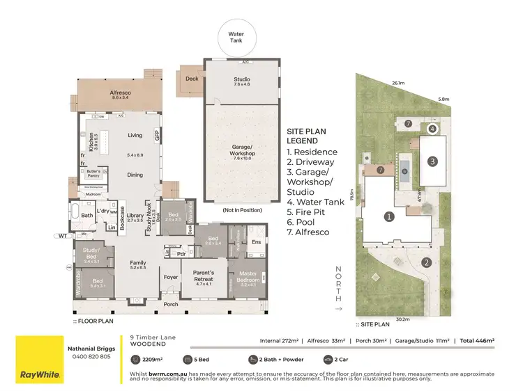 Floorplan of Homely house listing, 9 Timber Lane, Woodend VIC 3442