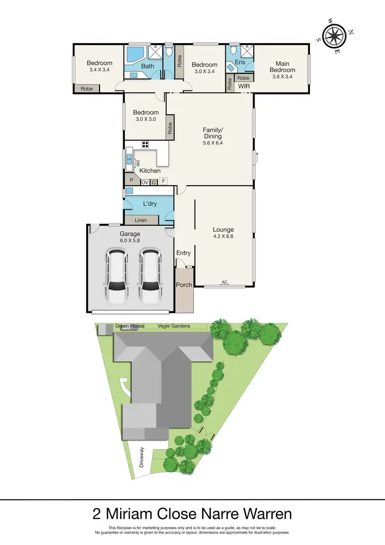 Floorplan of Homely house listing, 2 Miriam Close, Narre Warren VIC 3805