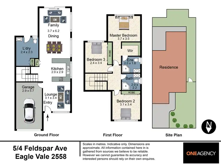 Floorplan of Homely townhouse listing, 5/4 Feldspar Road, Eagle Vale NSW 2558