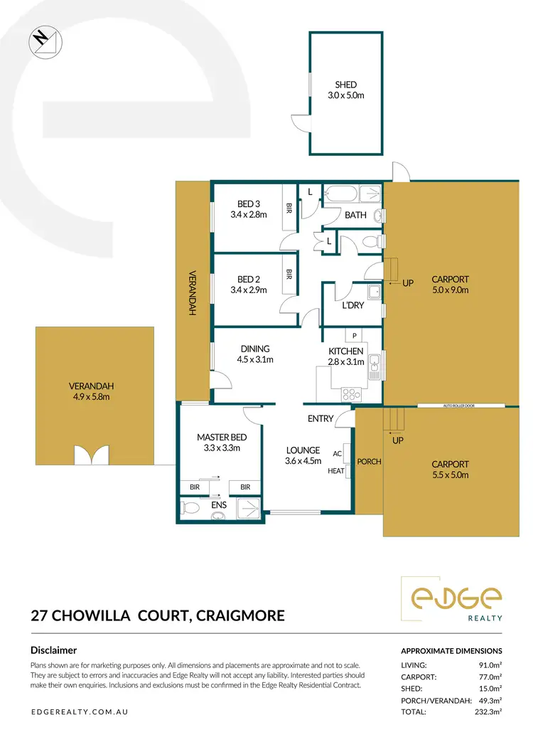 Floorplan of Homely house listing, 27 Chowilla Court, Craigmore SA 5114