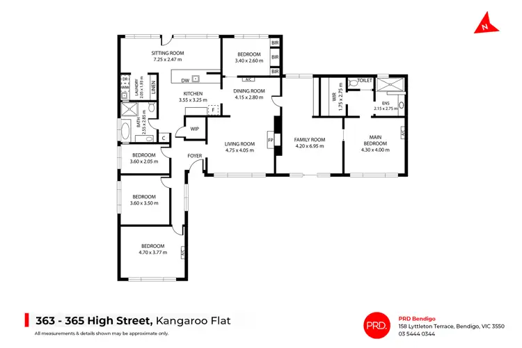 Floorplan of Homely house listing, 363-365 High Street, Kangaroo Flat VIC 3555