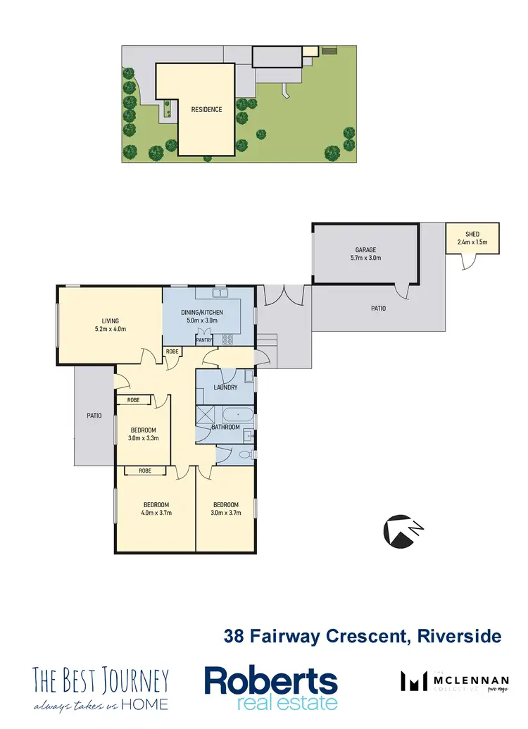Floorplan of Homely house listing, 38 Fairway Crescent, Riverside TAS 7250