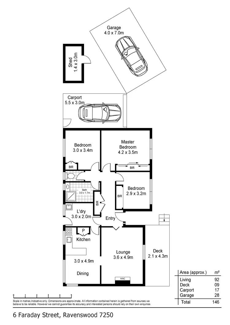 Floorplan of Homely house listing, 6 Faraday Street, Ravenswood TAS 7250