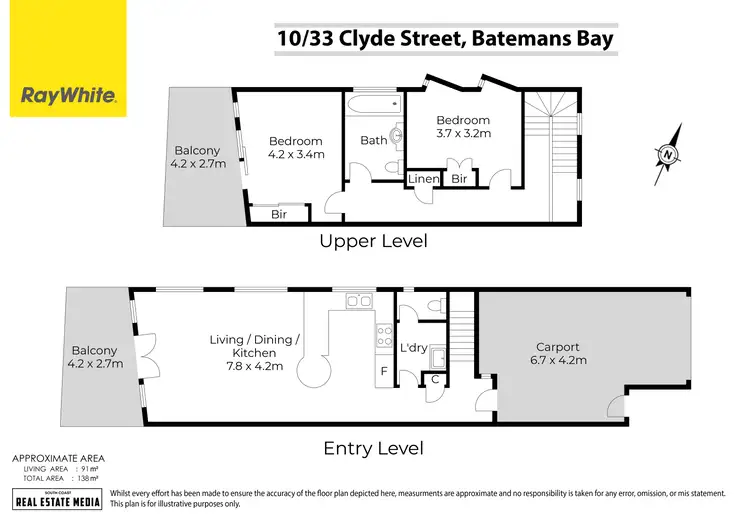 Floorplan of Homely townhouse listing, 10/33-35 Clyde Street, Batemans Bay NSW 2536