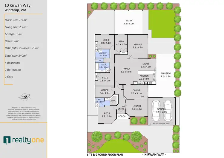 Floorplan of Homely house listing, 10 Kirwan Way, Winthrop WA 6150