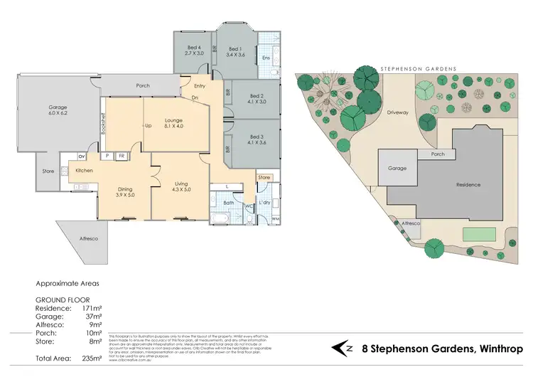 Floorplan of Homely house listing, 8 Stephenson Gardens, Winthrop WA 6150